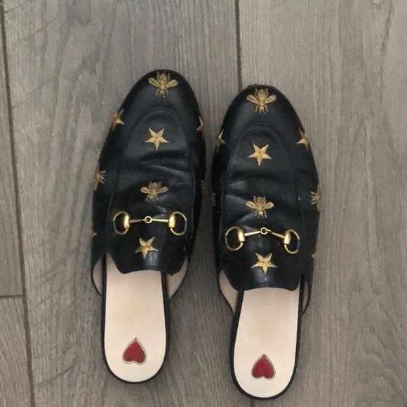 Gucci Shoes - Gucci Embroidered Loafers